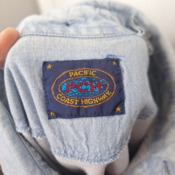 Vintage Pacific Coast Highway Shirt Mens Medium Striped Casual Polo - Picture 6 of 7